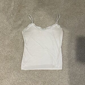 Blu Pepper White Lace Cami Top